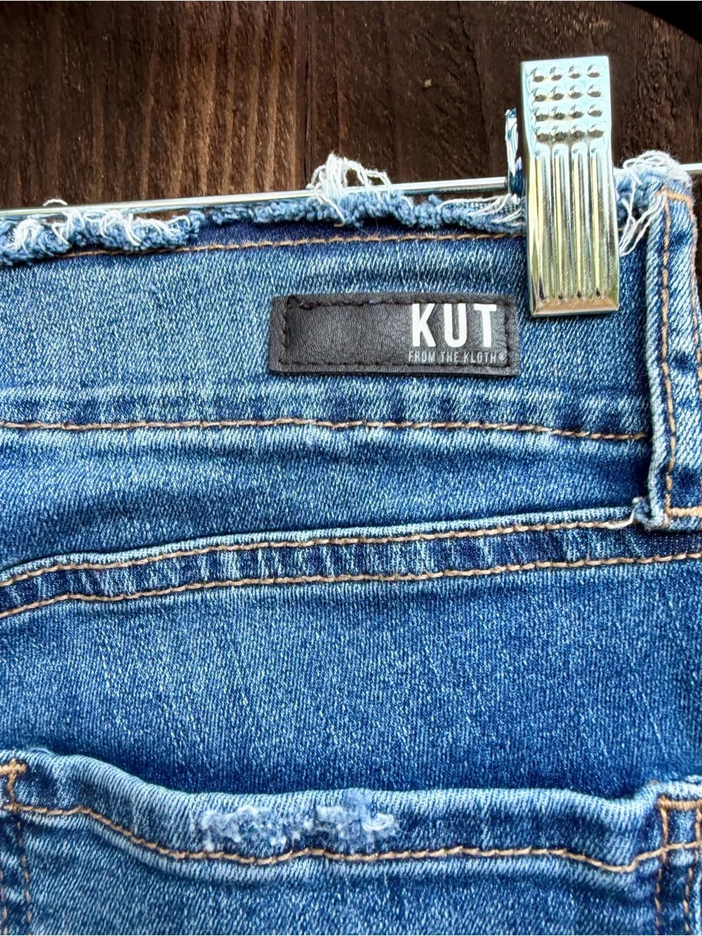 KUT from the Kloth Connie High Rise Fab Ab Ankle Skinny Jeans Button Fly 2